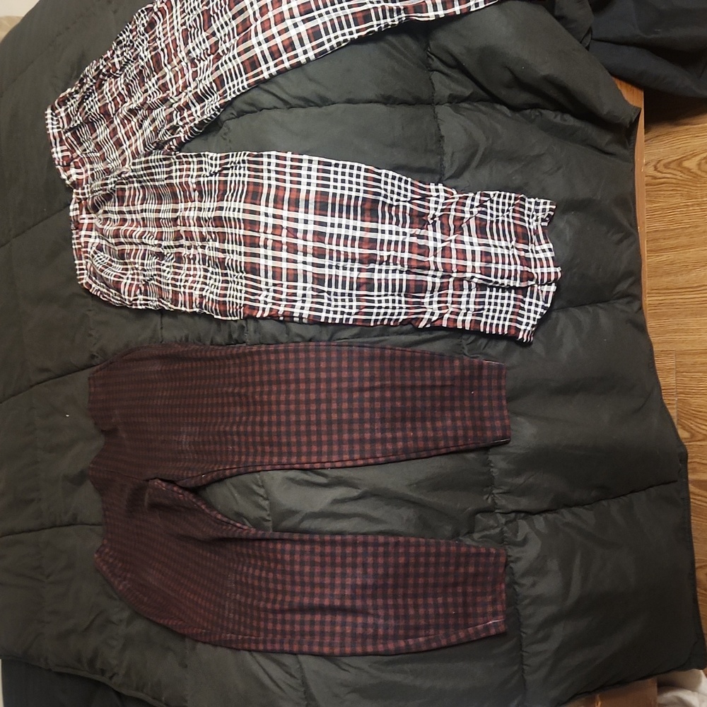 Plaid pants bundle